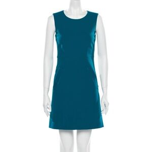 Diane Von Furstenberg Teal Mini Dress